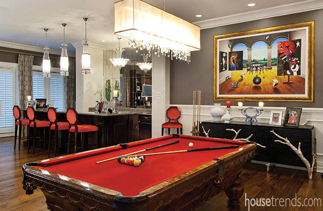 Home bar gets an elegant design