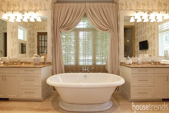 Soaking tub gets a view-and privacy