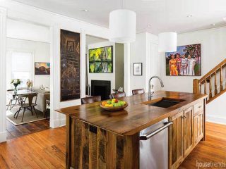 Artwork peppers a kitchen design