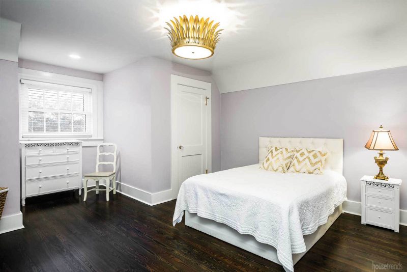 Hardwood floors girls bedroom