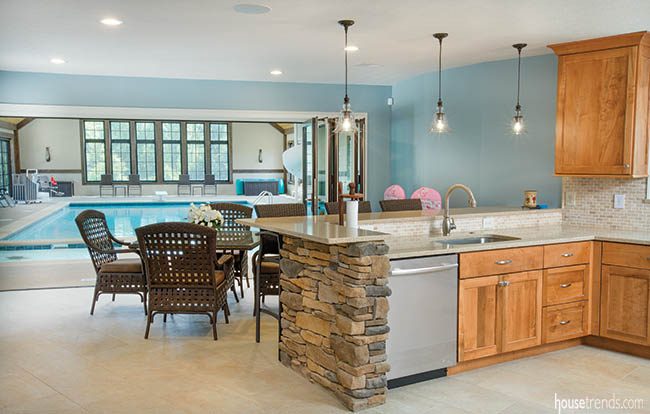 Small kitchen design puts the focus on playtime