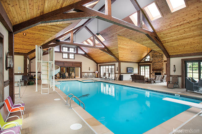 Indoor swimming pool soars above all others
