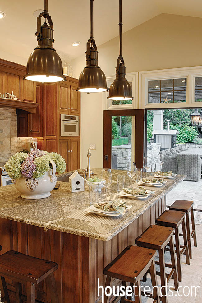 Granite countertop gets a sophisticated look