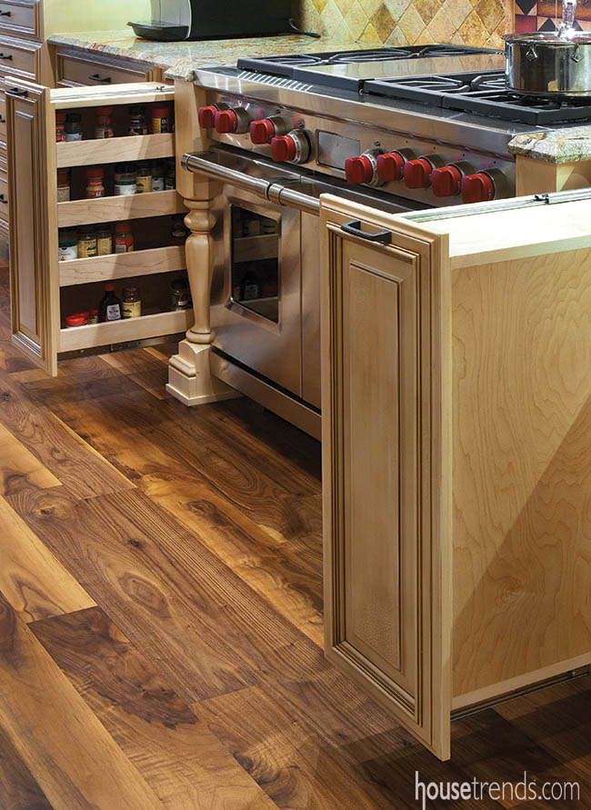 Kitchen design is all about convenience