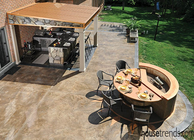 Rain or shine, this patio is the place to be