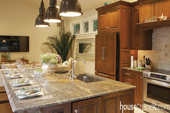 Kitchen lighting keeps a design unique