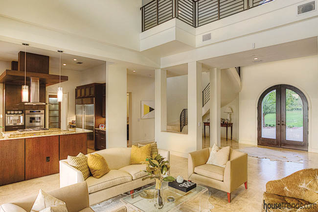 Modern interior with minimalistic details