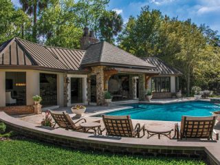 Modern amenities for an outdoor living area