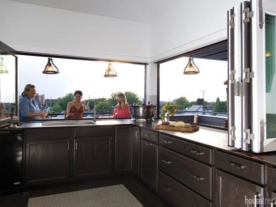 Windows fold open to welcome warm weather