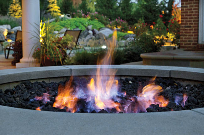 Fire pit beckons guests to gather 'round