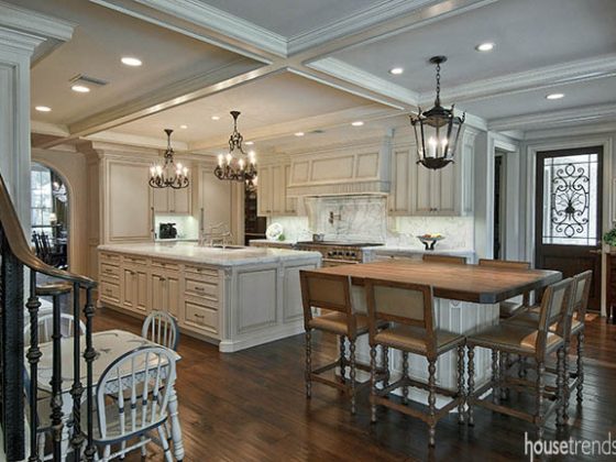 Kitchen islands allow room for food prep and socializing