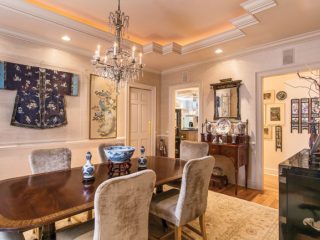 Dining room shows off antique decor