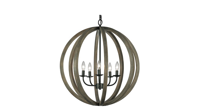 Pendant light with a rustic touch