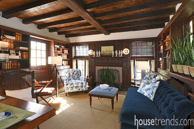 Library from 2015 DPVA Designers' Show House & Gardens