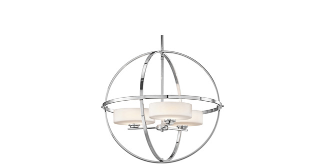 Chandelier offers simple sophistication