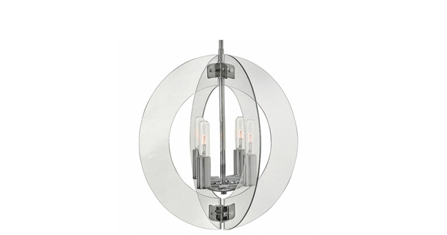 Chandelier adds a contemporary touch