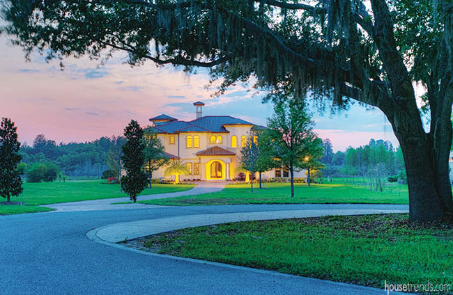 Mediterranean exterior hides a modern interior