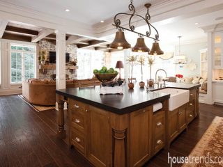 Kitchen sinks keeps the chef involved