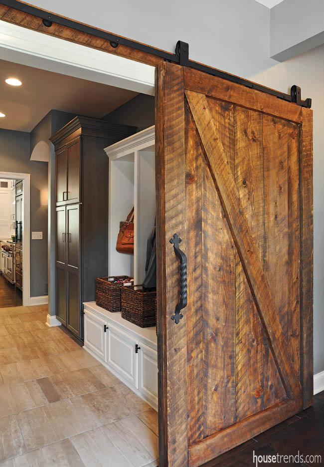 Door uses a natural look to add a rustic touch