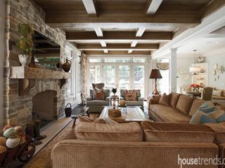 Windows keep a family room modern