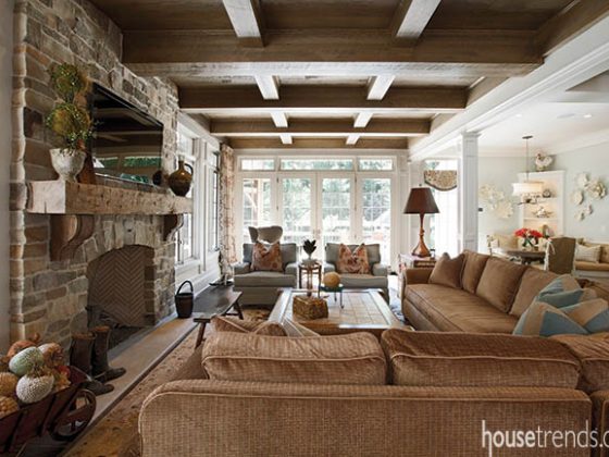 Windows keep a family room modern