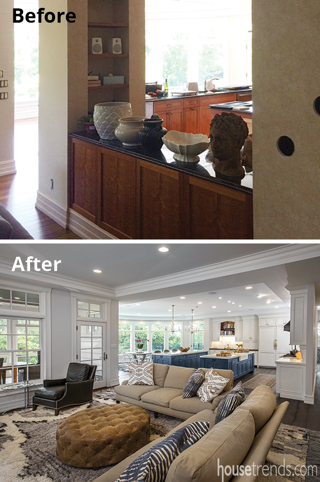 Remodeling ideas create an open floor plan