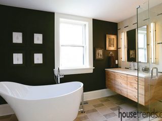 Floating vanity with a personal connection