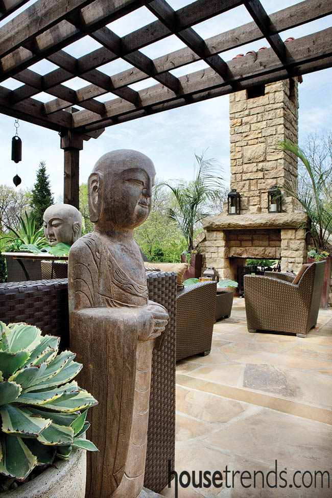 Outdoor living space is all about Zen