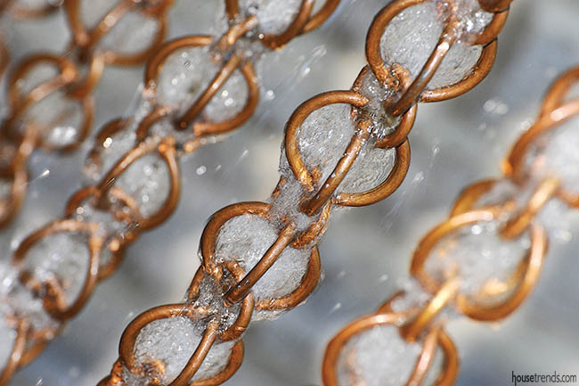 Copper personalizes an outdoor living space