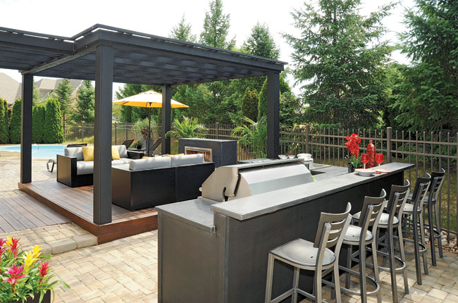 Outdoor kitchen fit for a chef