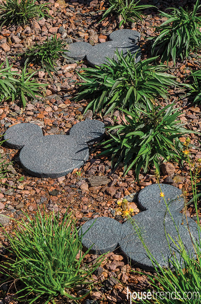 Disney-inspired landscape stones make a yard magical