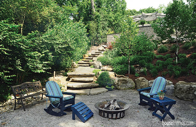 Landscape design centers around tranquility