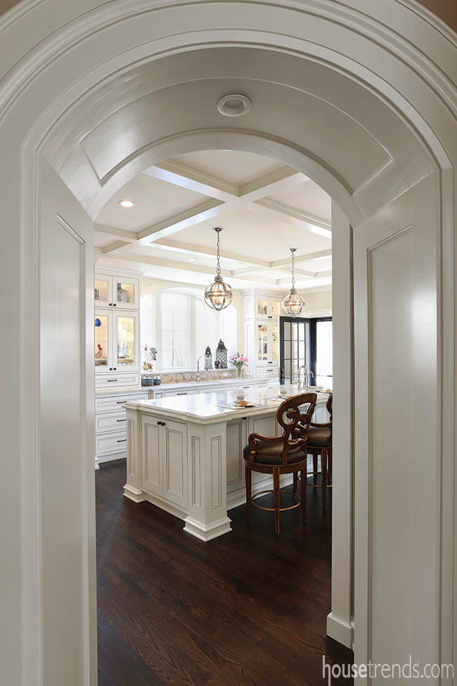 Archway offers teasing glimpse of a kitchen