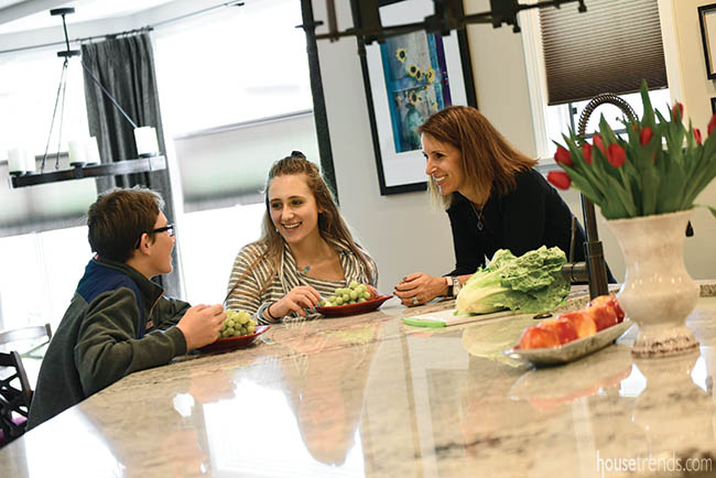 Island counter brings a family together