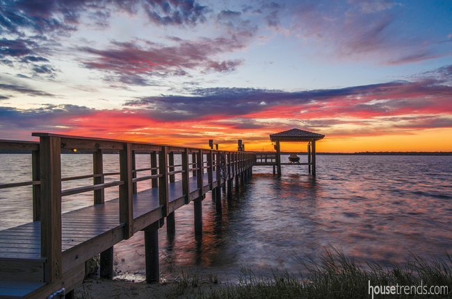 Landscaping ideas focus on the view