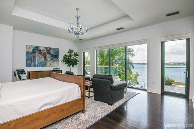 Master suite puts the focus on the view