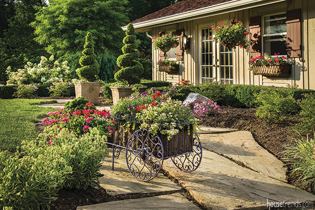 Leftover materials are used to construct a shed