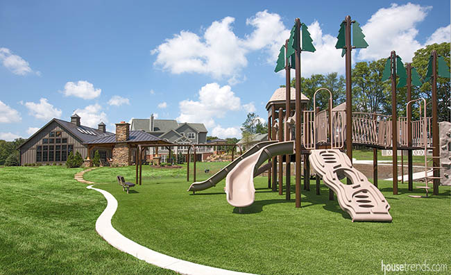 Landscape design keeps kids busy