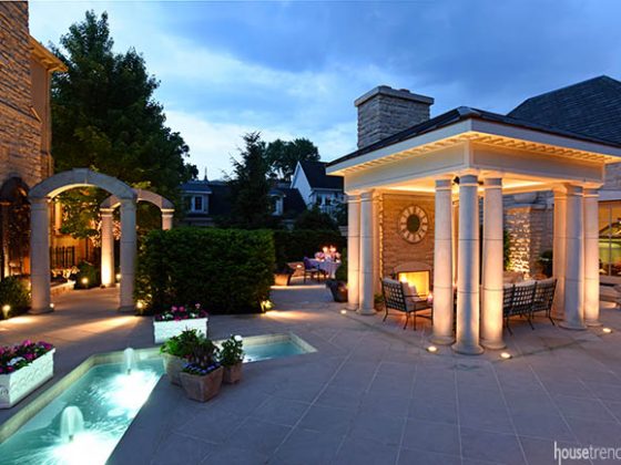 Space sparkles with gorgeous outdoor lighting