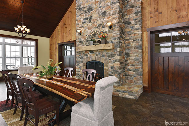 Dining room table shows off a unique design