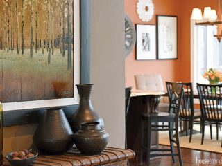 Eye-catching accessories complement a home's design
