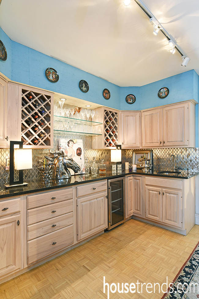 Home bar from 2015 DPVA Designers' Show House & Gardens