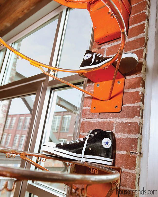 Artwork with a basketball theme