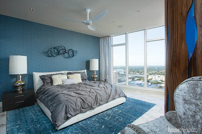 Texture adds soothing vibes to a master bedroom