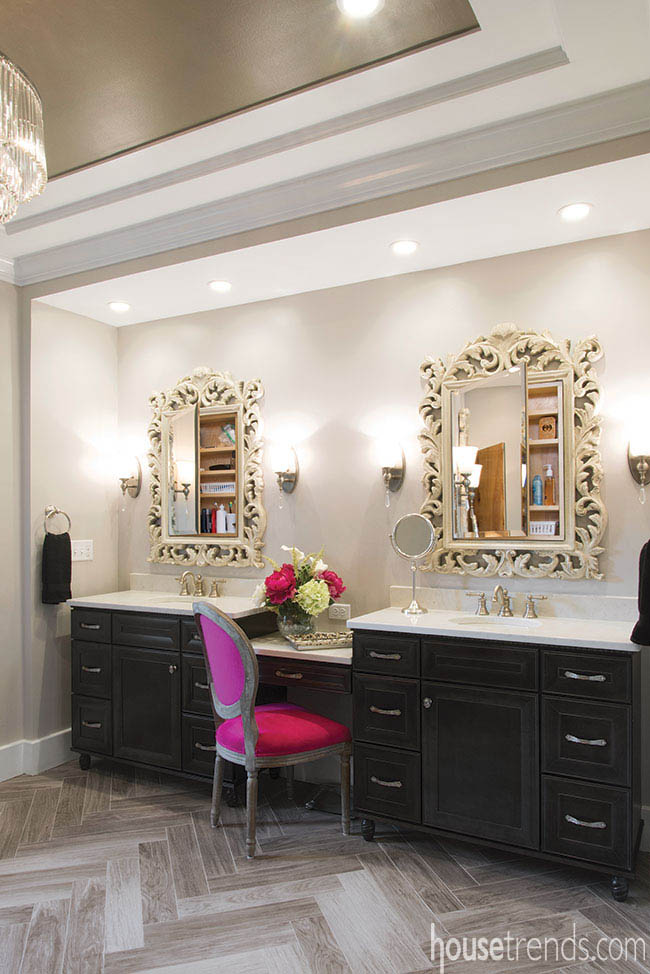 Double vanity makes good use of space