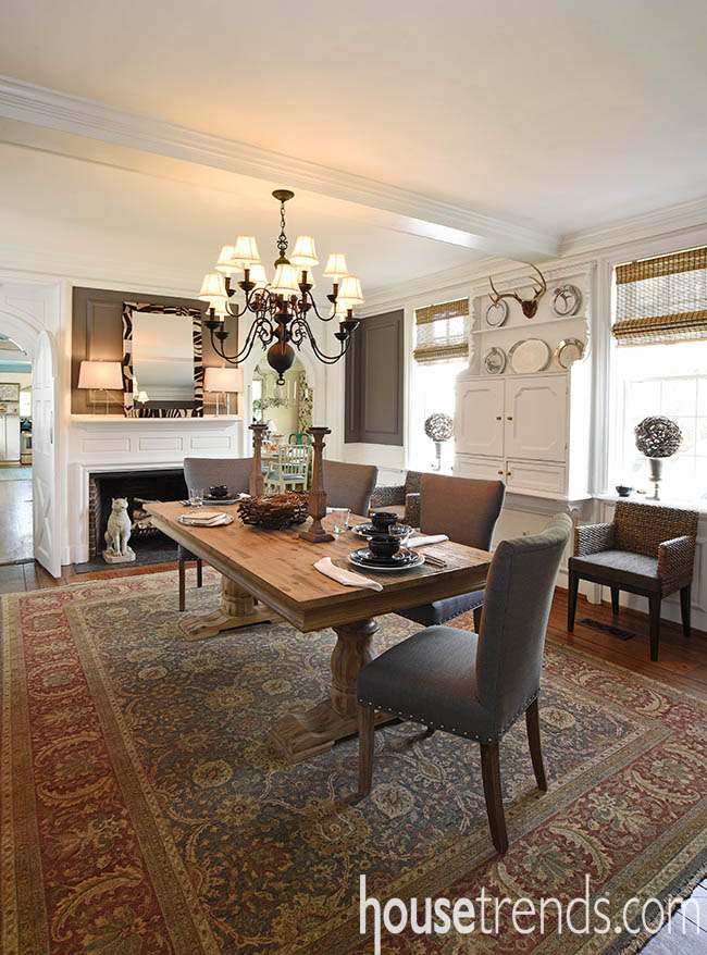 Dining room from 2015 DPVA Designers' Show House & Gardens
