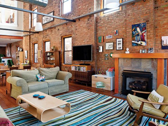 Area rug adds interest to a home