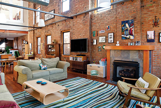 Area rug adds interest to a home