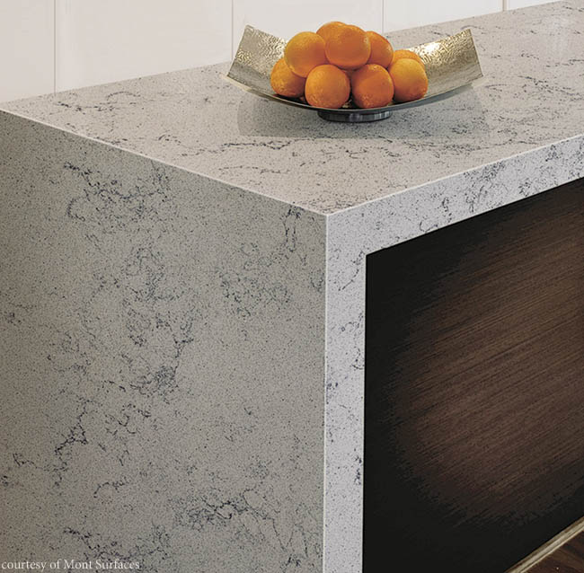 Waterfall countertops popular in modern kitchens