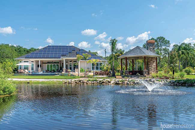 Pond fountain for more than just decoration